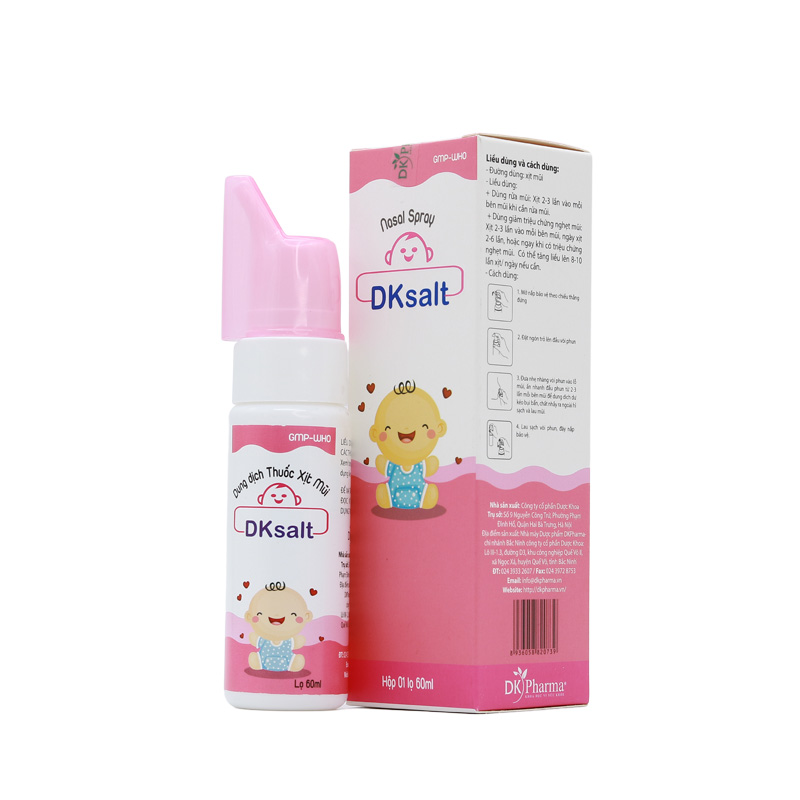 Dk salt baby nước muối sinh lý dùng cho trẻ em