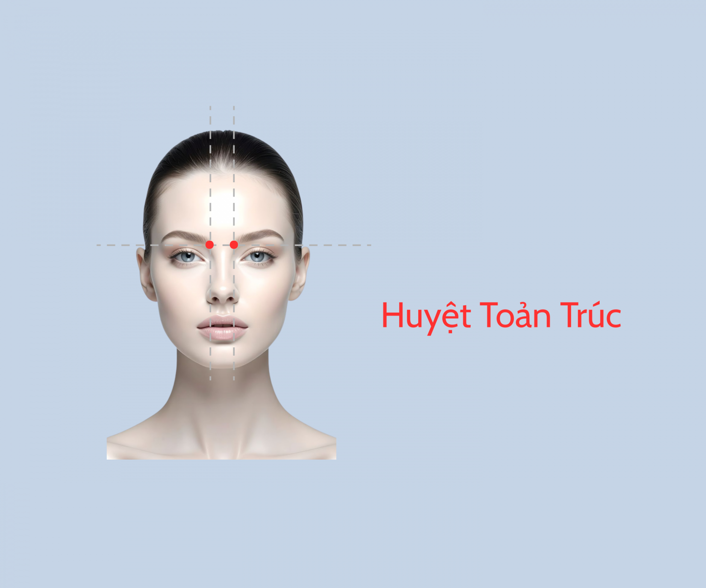 Huyệt Toản Trúc bấm nhẹ giúp giảm tắc nghẽn vùng mũi – mắt
