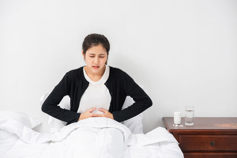 Không dùng fibersol khi đau bụng không rõ nguyên nhân