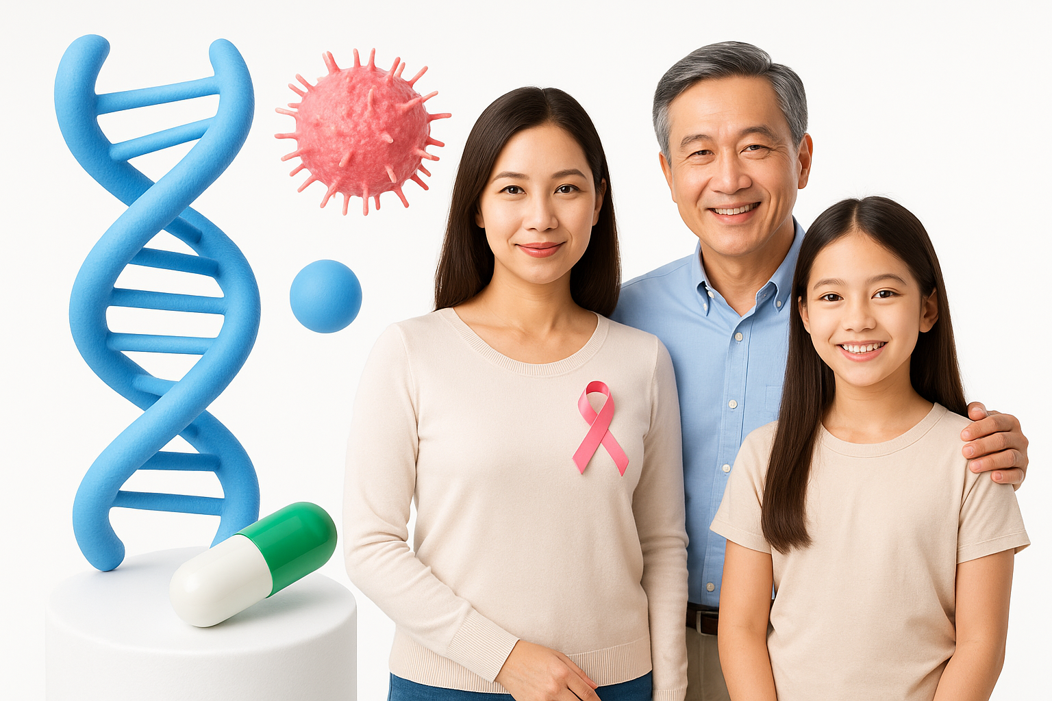 Ung thư liên quan đến các đột biến gen di truyền chỉ chiếm phần nhỏ